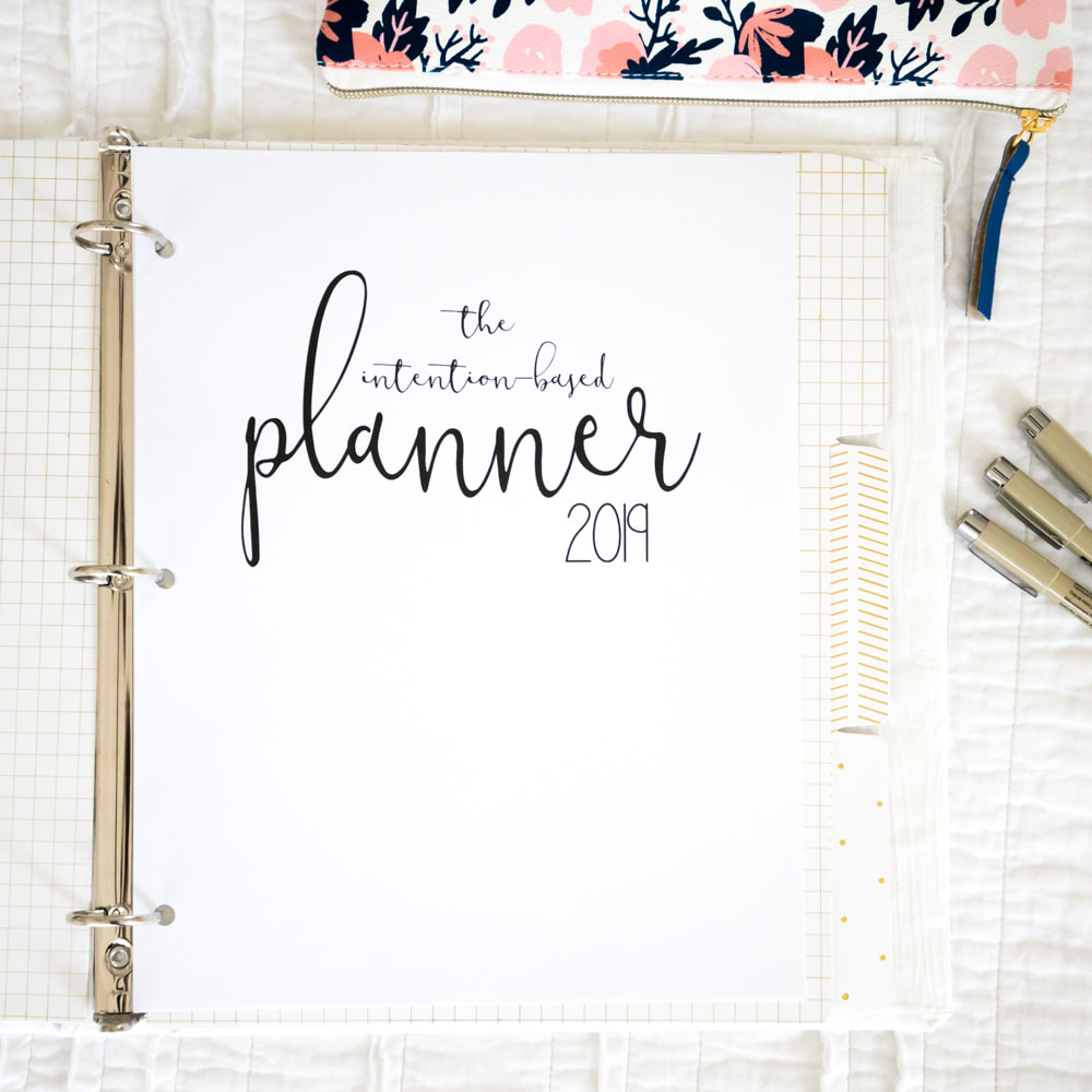 The Intention-Based Planner. Printable planner, journal and record of travel, projects, and events. By Calm Cradle Photo & Design and Mari Melby