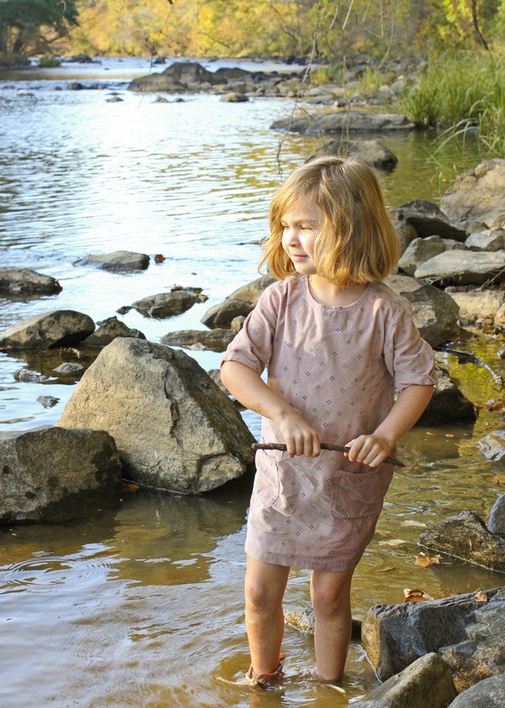 Portraits: 5 years old along the river. Haw River, NC. By Calm Cradle Photo & Design