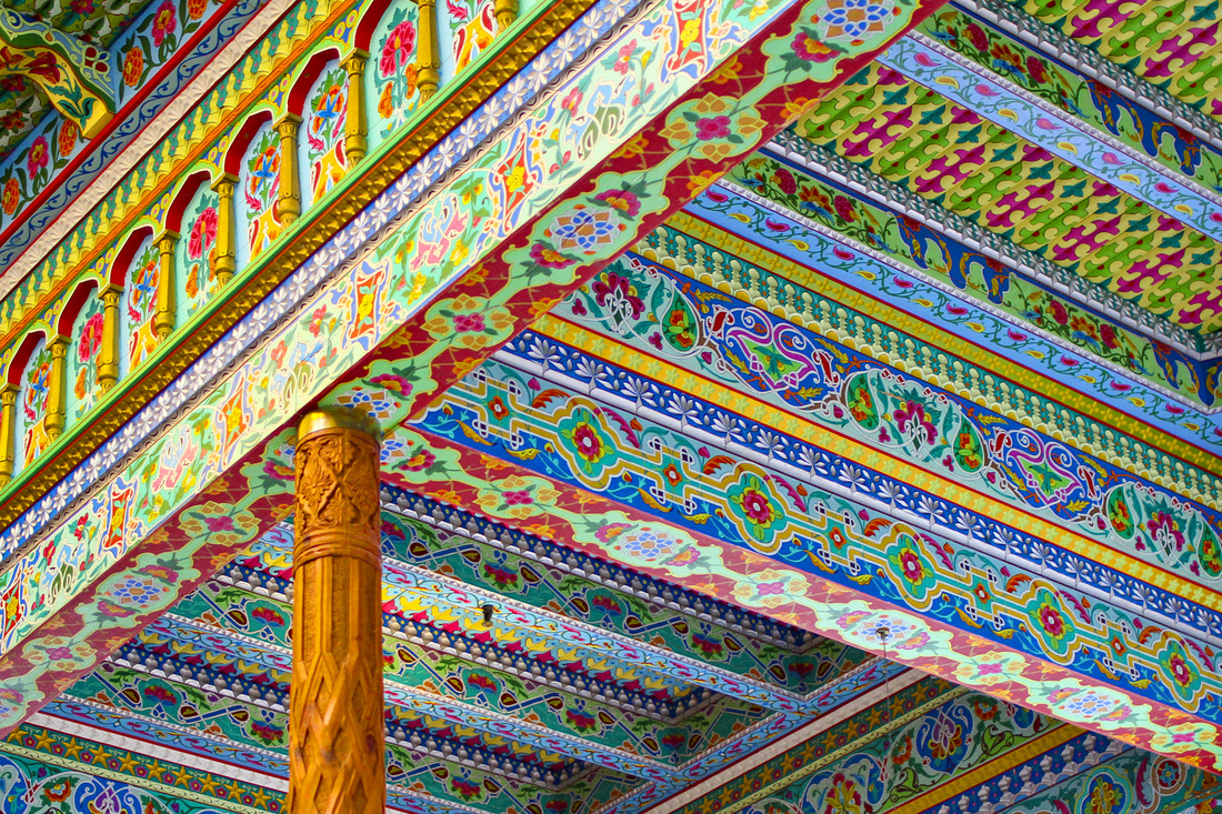 Ceiling detail from The Boulder Dushanbe Teahouse. Colorado. Calm Cradle Photo & Design