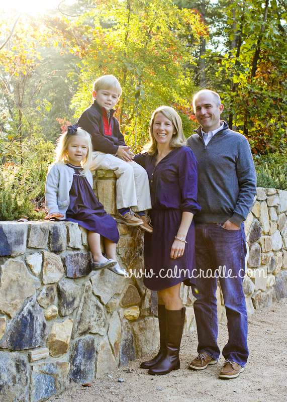 Portraits: Family of four at Duke Gardens. By Calm Cradle Photo & Design