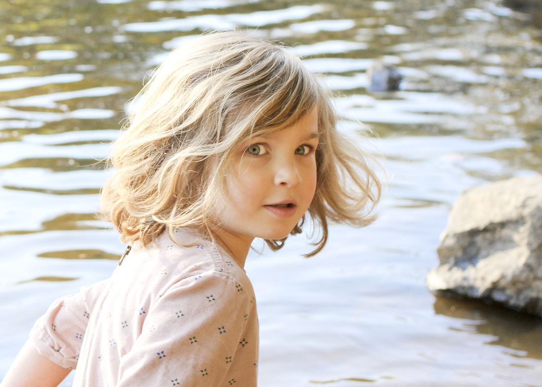 Portraits: 5 years old along the river. Haw River, NC. By Calm Cradle Photo & Design