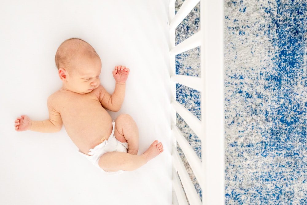 Lifestyle photography: Newborn portraits and birth announcement. By Calm Cradle Photo & Design. Chapel Hill, NC
