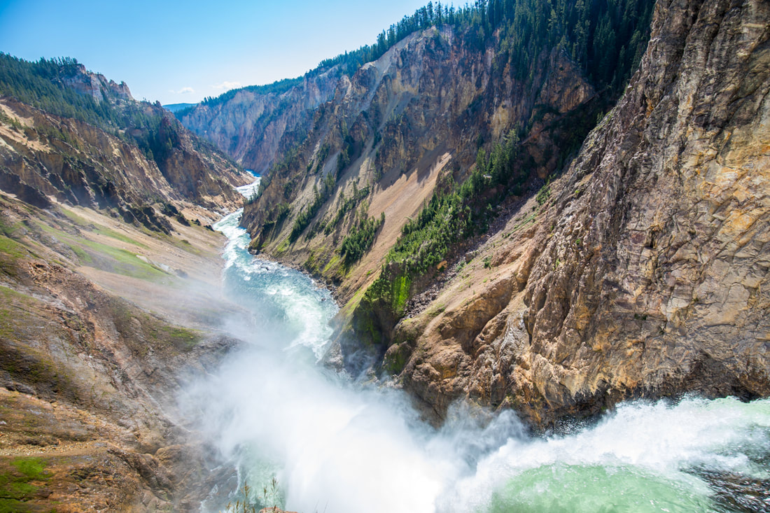 Grand Canyon of the Yellowstone River. Upper Falls. Wyoming. By Calm Cradle Photo & Design