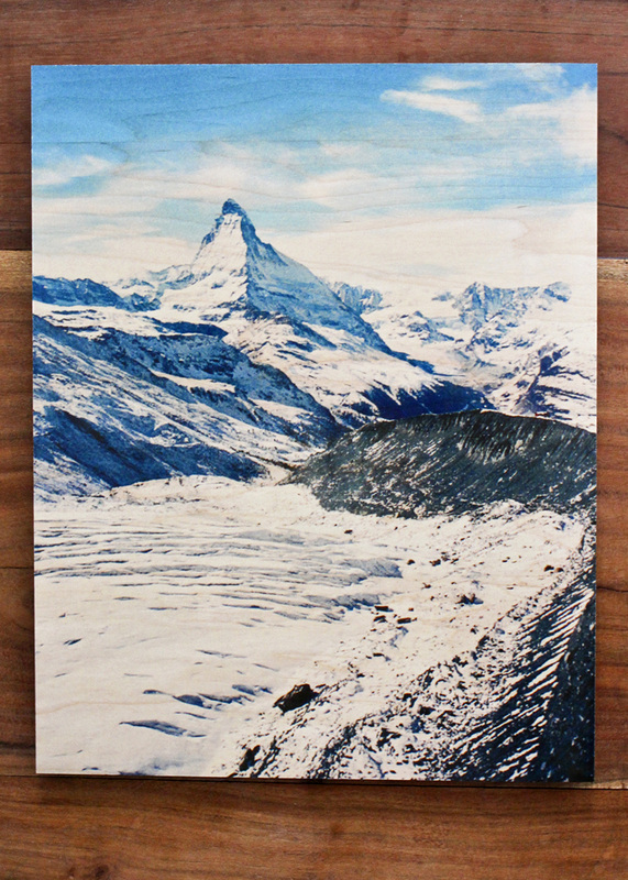 Matterhorn wood print (vertical). Switzerland. By Calm Cradle Photo & Design