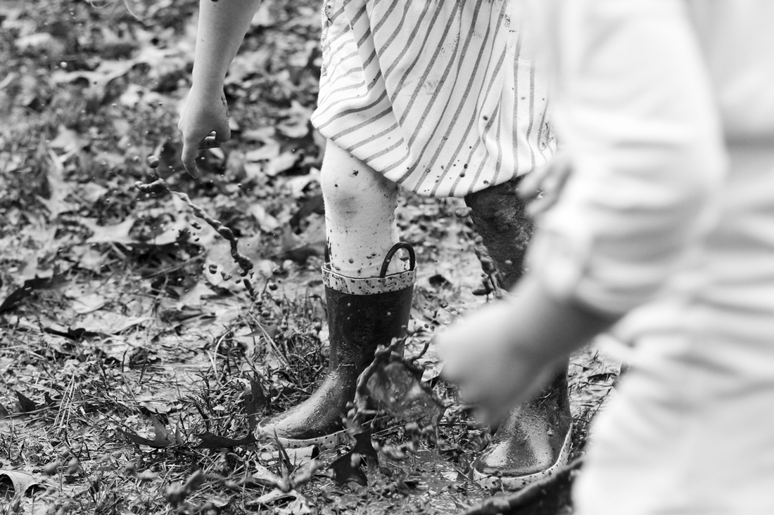 Mud puddle jumping. By Calm Cradle Photo & Design
