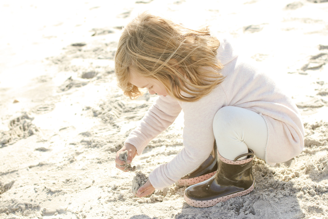 Fall beach portraits: She turns 4. By Calm Cradle Photo & Design