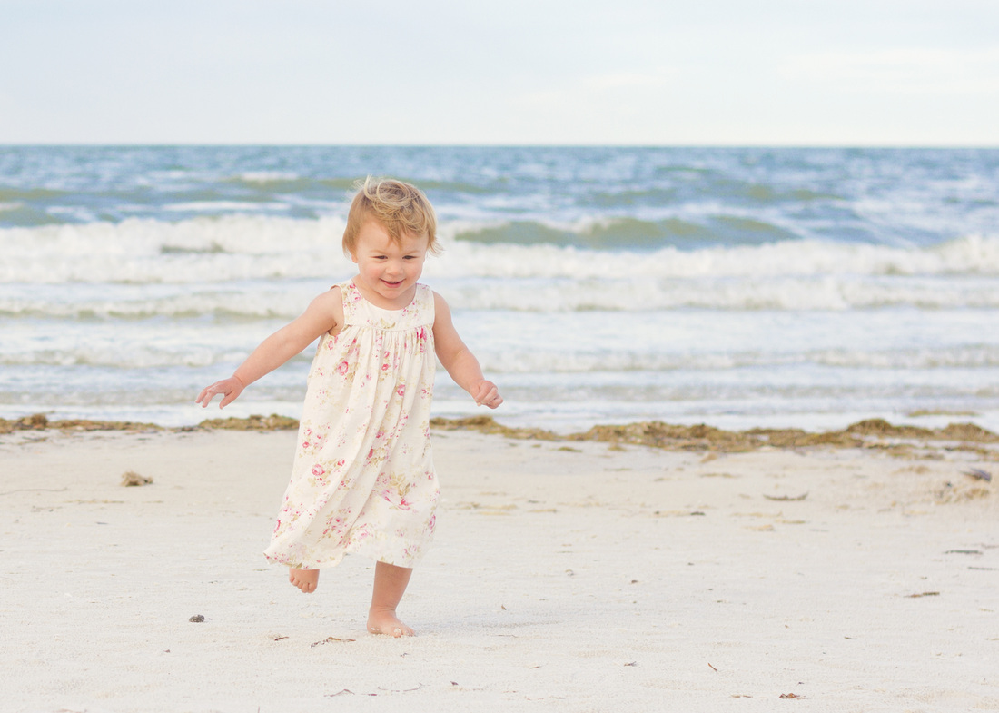 Portraits: 2-year-old at the beach. By Calm Cradle Photo & Design