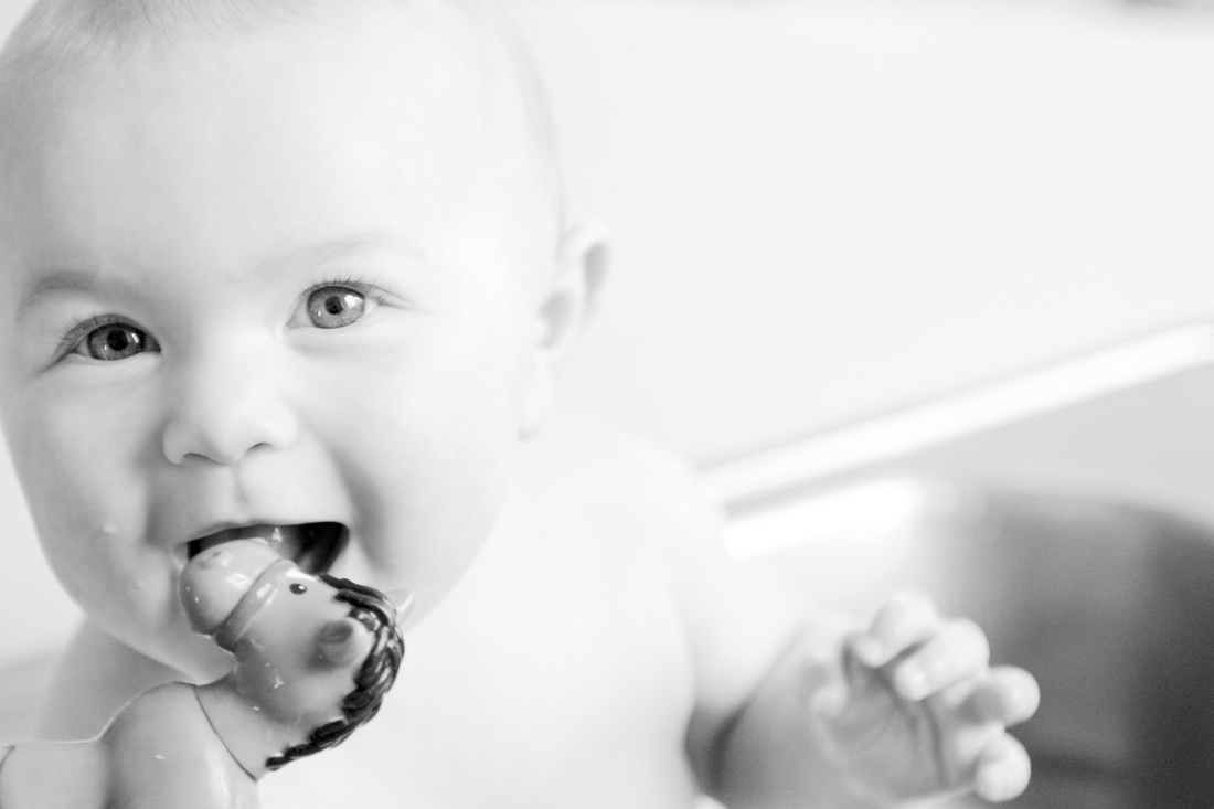 Baby portraits in sink. 7 months. Calm Cradle Photo & Design