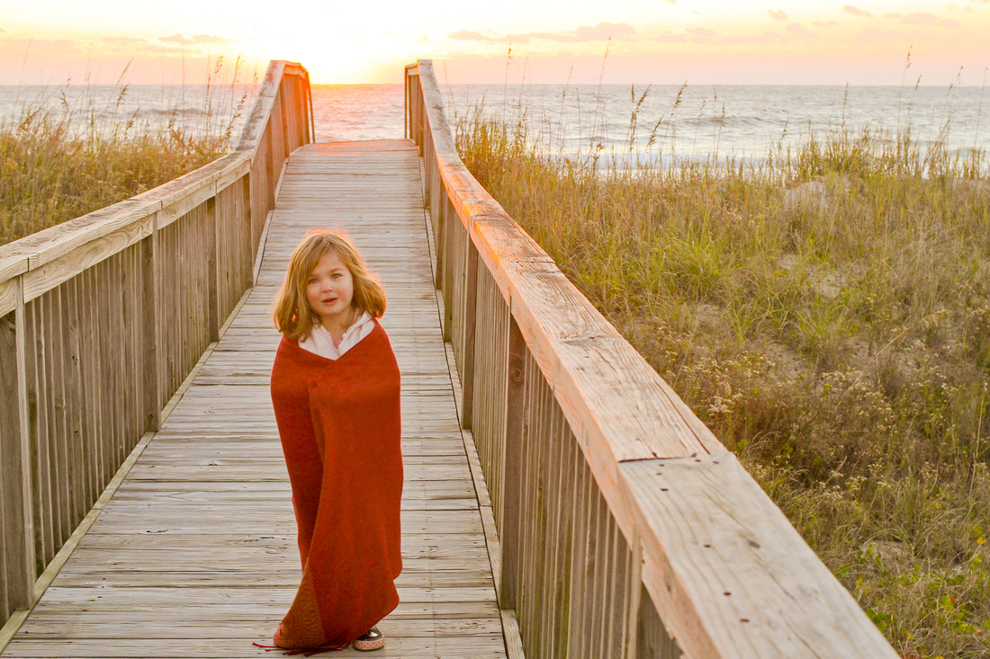 Fall beach portraits: She turns 4. By Calm Cradle Photo & Design