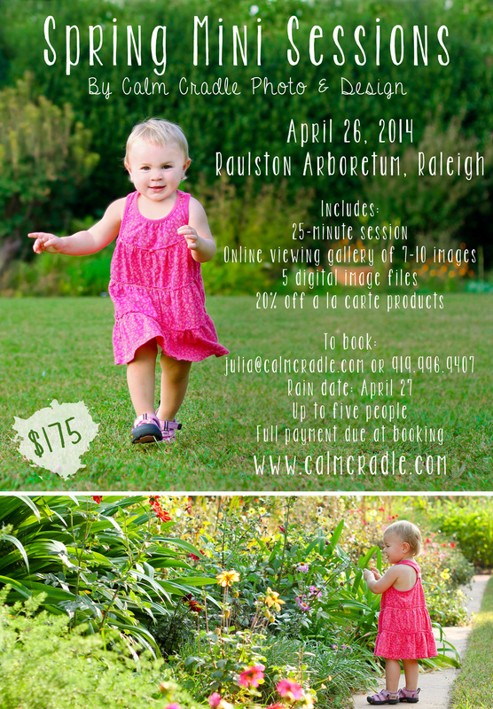 Now booking spring mini sessions. Raleigh, NC. By Calm Cradle Photo & Design #childrensphotography #minisession #portraits #calmcradle